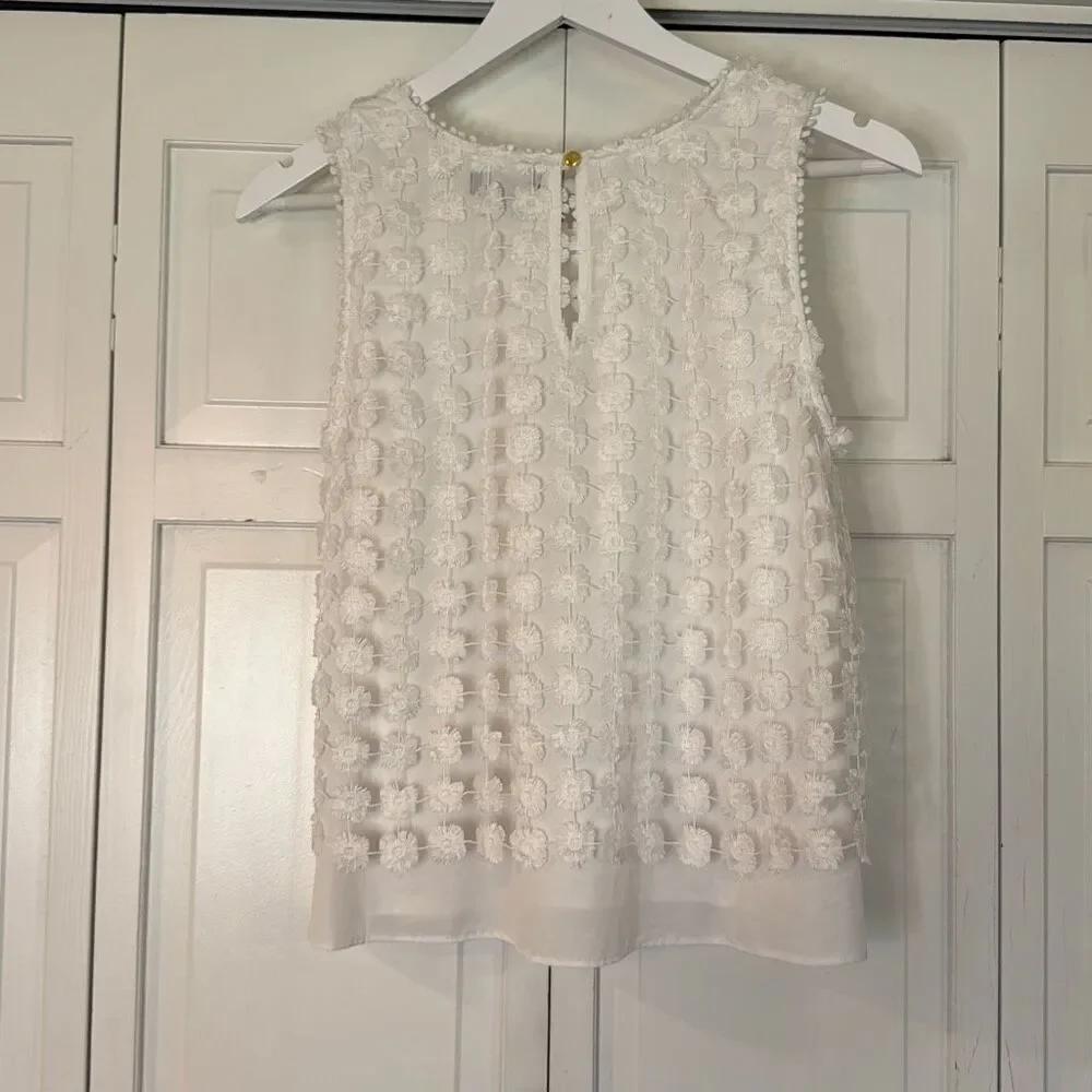 Kaari blue white lace overlay swing tank size small - Picture 9 of 9